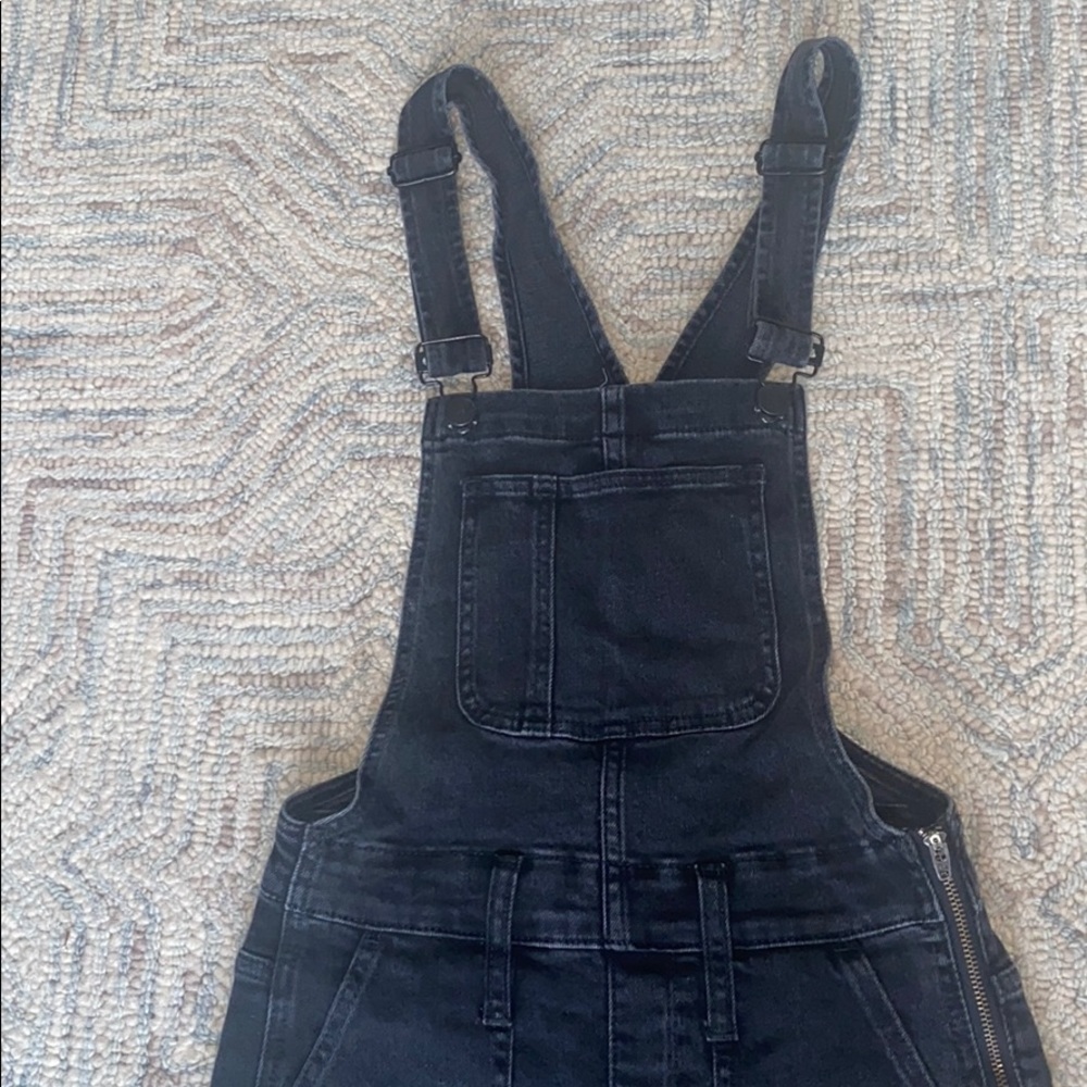 Madewell black skinny overalls XXS